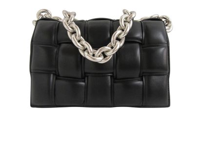 Chain Cassette Bag, 1.300&euro;, Bolso, Negro, Animal - Piel, Vista frontal